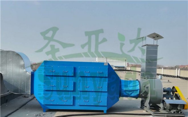 青岛圣亚达环保为制衣厂客户做的废气工程圆满完成
