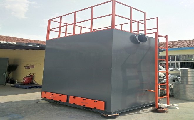 定制款布袋除尘器组装完成准备发货