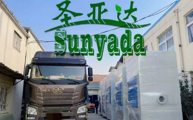 来自圣亚达的多滤筒式除尘一体机发往安徽